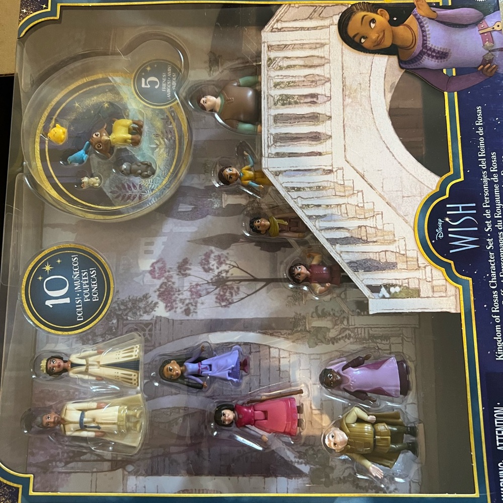 Disney Wish Doll Set - Purple, Pink, Cream, Brown